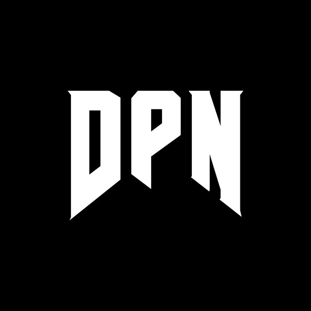 Diseño de logotipo de letra DPN para una empresa de tecnología Diseño del logotipo DPN combinación de colores blanco y negro Logotipo DPN vector diseño DPN icono DPN alfabeto DPN tipografía diseño del logotipo