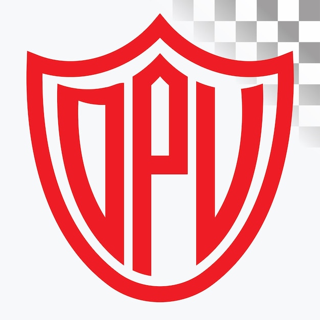 Diseño de logotipo de letra DPV