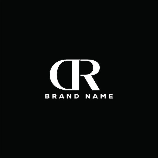 Diseño del logotipo de la letra DR en las iniciales creativas de la letra concepto del logotipo del icono DR diseño