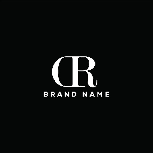 Diseño del logotipo de la letra DR en las iniciales creativas de la letra concepto del logotipo del icono DR diseño
