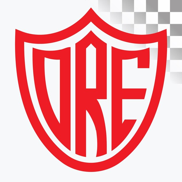 Diseño de logotipo de letra DRE