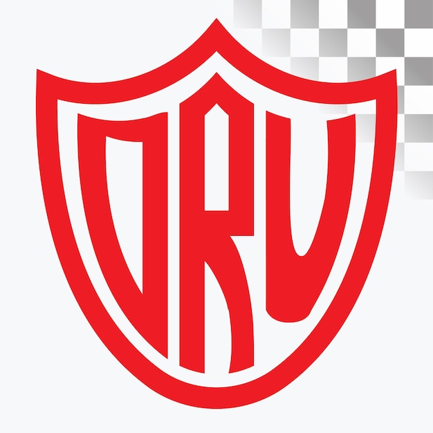 Diseño de logotipo de letra DRU
