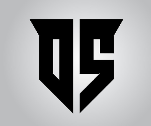 Diseño de logotipo Letra DS Arte vectorial