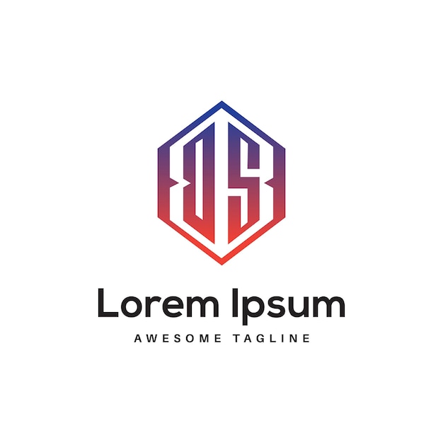 Diseño de logotipo de letra DS Icono Gratis por Rahim Stock Designer