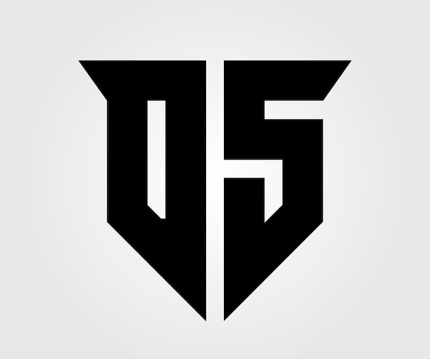 diseño de logotipo letra DS monograma vector