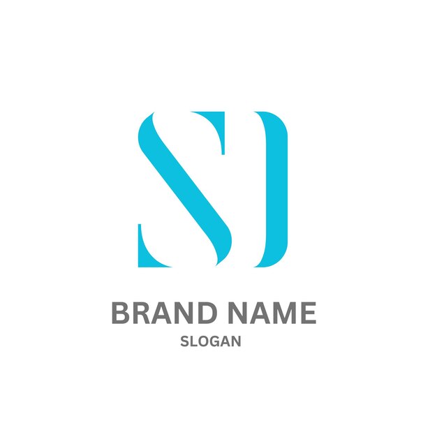 Diseño del logotipo de la letra DS725