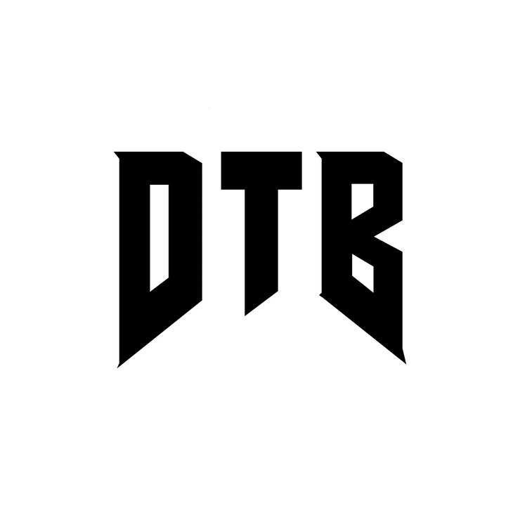 Vector diseño de logotipo de letra dtb para una empresa de tecnología diseño del logotipo dtb combinación de colores blanco y negro logotipo dtb vector dtb diseño del icono dtb alfabeto dtb tipografía