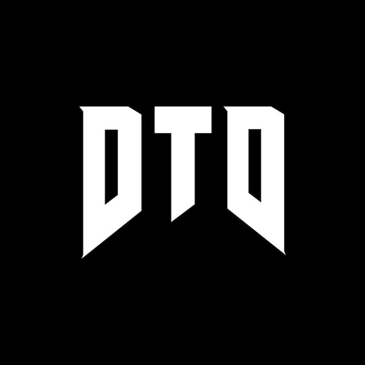 Vector diseño de logotipo de letra dtd para una empresa de tecnología diseño del logotipo dtd combinación de colores blanco y negro logotipo dtd vector dtd diseño del icono dtd alfabeto dtd tipo de logotipo