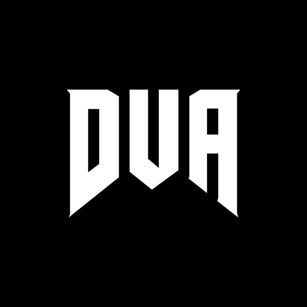 Diseño de logotipo de letra DUA para una empresa de tecnología DUA diseño de logotipo combinación de colores blanco y negro DUA logotipo DUA vector DUA diseño DUA icono DUA alfabeto DUA tipografía diseño de Logotipo