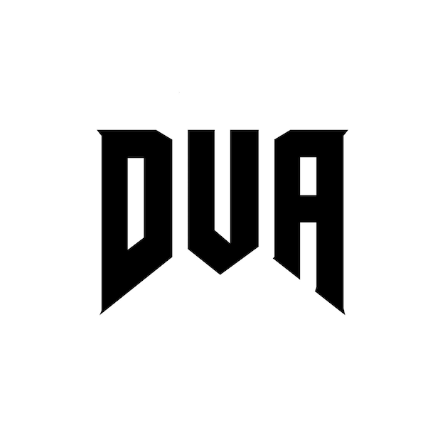 Diseño de logotipo de letra DUA para una empresa de tecnología DUA diseño de logotipo combinación de colores blanco y negro DUA logotipo DUA vector DUA diseño DUA icono DUA alfabeto DUA tipografía diseño de Logotipo