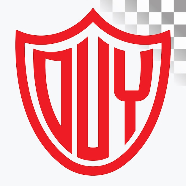 Diseño del logotipo de la letra DUY