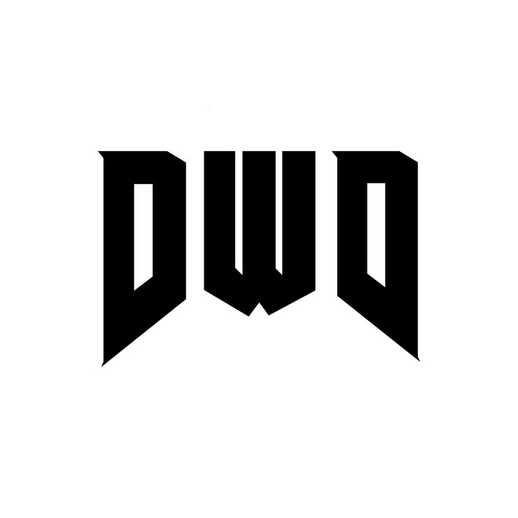 Vector diseño de logotipo de letra dwd para la compañía de tecnología dwd diseño de logotipo combinación de colores blanco y negro dwd logotipo dwd vector dwd diseño dwd icono dwd alfabeto dwd tipografía diseño del logotipo