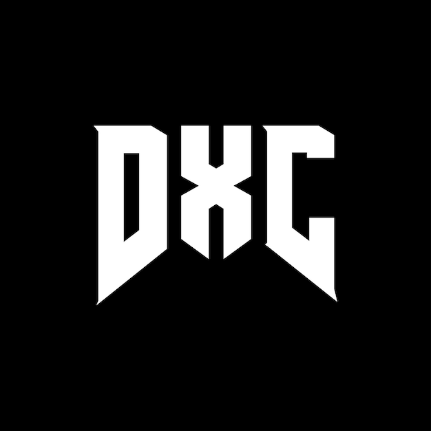 Diseño de logotipo de letra DXC para una empresa de tecnología Diseño del logotipo DXC combinación de colores blanco y negro DXC logotipo Vector DXC diseño DXC icono DXC alfabeto DXC tipografía diseño del logotipo