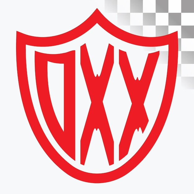 Diseño del logotipo de la letra DXX