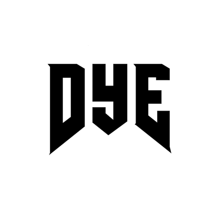Vector diseño de logotipo de letra dye para una empresa de tecnología diseño del logotipo dye combinación de colores blanco y negro logotipo dye vector dye diseño icono dye alfabeto dye tipografía diseño del logotipo