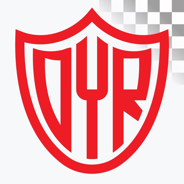 Diseño del logotipo de la letra DYR