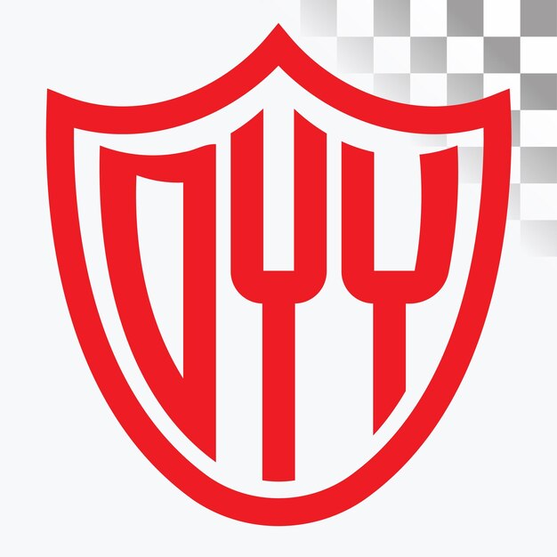 Diseño del logotipo de la letra DYY