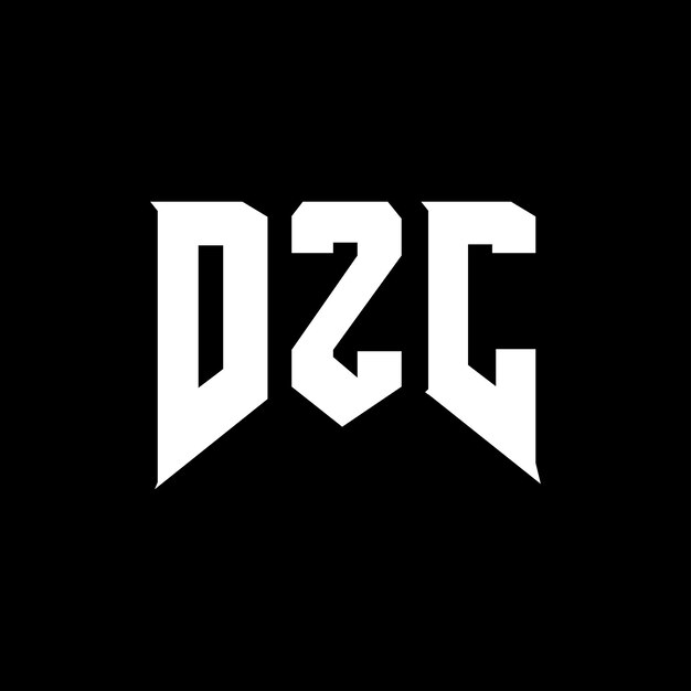 Diseño de logotipo de letra DZC para una empresa de tecnología Diseño del logotipo DZC combinación de colores blanco y negro Diseño del logó DZC Vector DZC Diseño del icono DZC Alfabeto DZC Tipo de diseño del logotipo