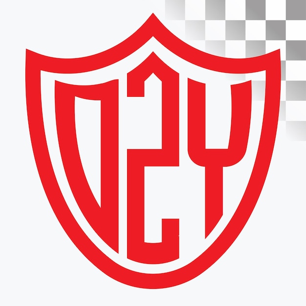 Diseño del logotipo de la letra DZY