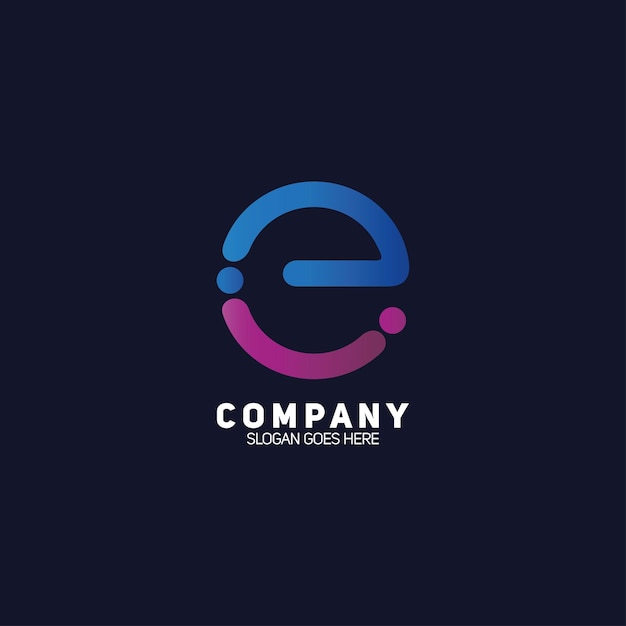 Diseño de logotipo letra e