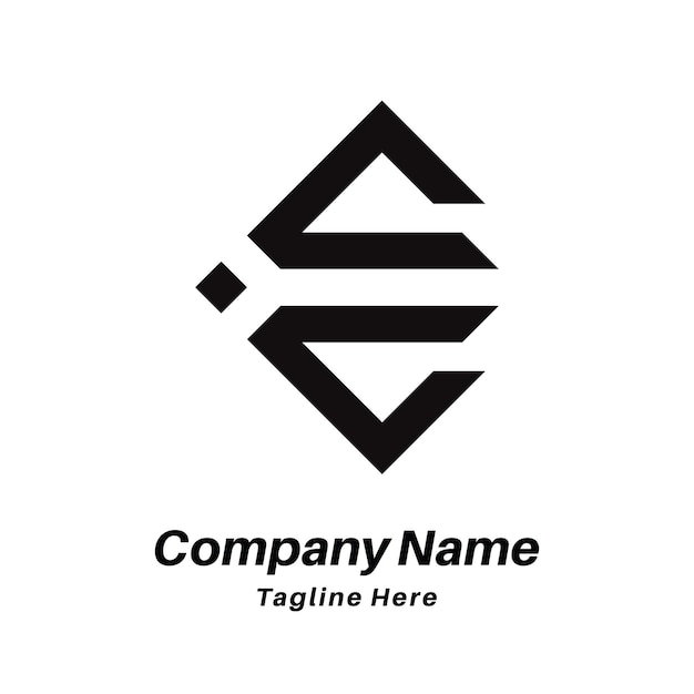 Diseño de logotipo de letra E