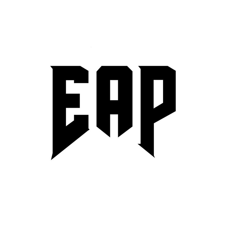 Vector diseño de logotipo de letra eap para una empresa de tecnología diseño del logotipo eap combinación de colores blanco y negro logotipo eap vector diseño eap icon eap alfabeto eap tipografía diseño del logotipo
