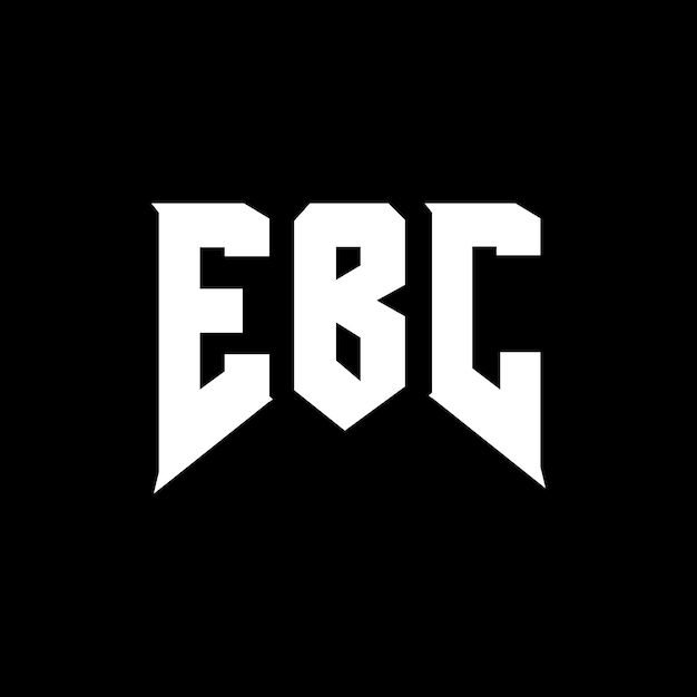 Diseño de logotipo de letra EBC para una empresa de tecnología Diseño de Logotipo EBC combinación de colores blanco y negro EBC logotipo EBC vector EBC diseño EBC icono EBC alfabeto EBC tipografía diseño de logotipo