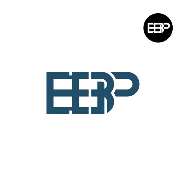 Diseño del logotipo de la letra EBP Monograma