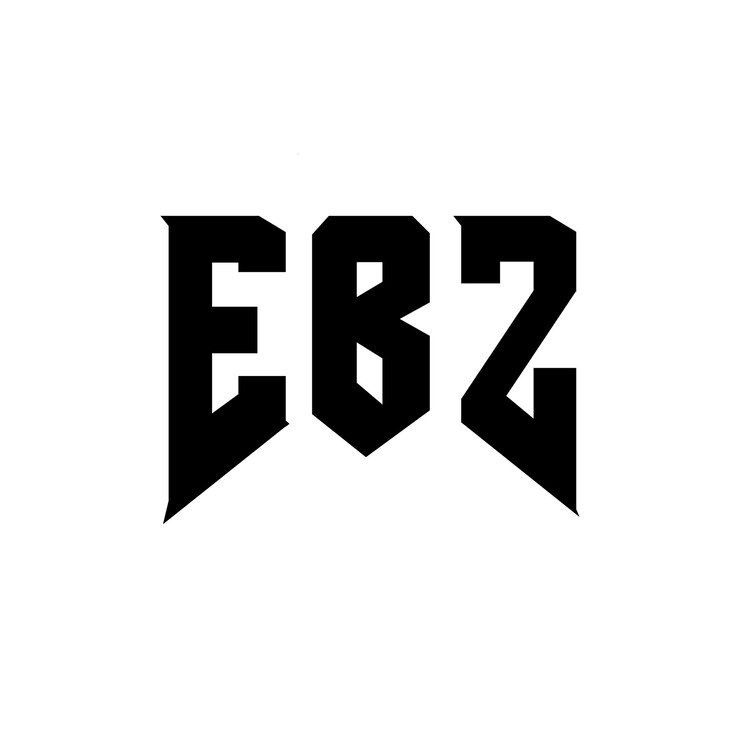 Vector diseño de logotipo de letra ebz para la compañía de tecnología ebz diseño de logotipo combinación de colores blanco y negro ebz logotipo ebz vector ebz diseño ebz icono ebz alfabeto ebz tipografía diseño del logotipo