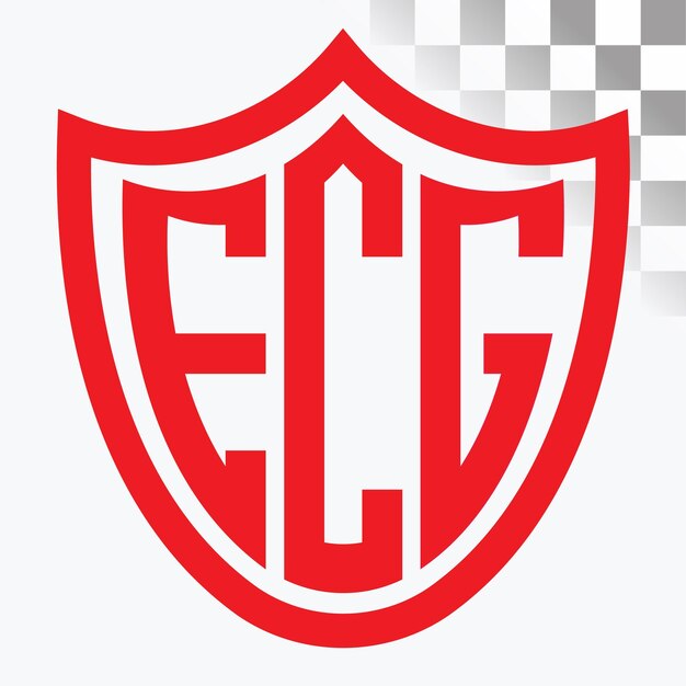 Diseño del logotipo de la letra ECG