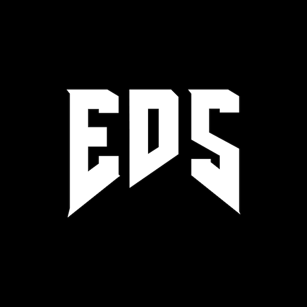 Diseño de logotipo de letra EDS para la empresa de tecnología EDS Diseño del logotipo de combinación de colores blanco y negro EDS Logotipo EDS Vector EDS diseño Icono EDS Alfabeto EDS Tipografía diseño del logotipo EDS