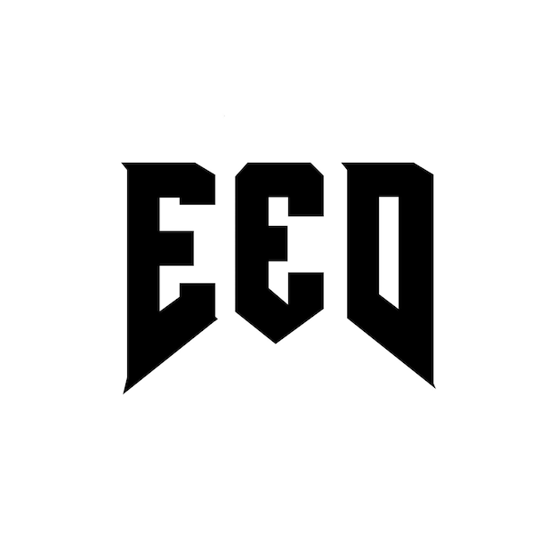 Diseño de logotipo de letra EED para una empresa de tecnología Diseño del logotipo EED combinación de colores blanco y negro Logotipo EED vector EED diseño Icono EED alfabeto EED tipografía Diseño del Logotipo