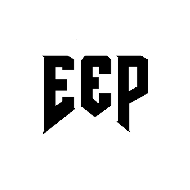 Diseño de logotipo de letra EEP para una empresa de tecnología Diseño del logotipo EEP combinación de colores blanco y negro Logotipo EEP Vector Diseño EEP Icon EEP Alfabeto EEP Tipografía Diseño del Logotipo