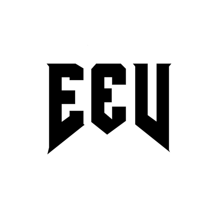 Vector diseño de logotipo de letra eev para una empresa de tecnología eev diseño de logotipo negro y blanco combinación de colores eev logotipo eev vector eev diseño eev icono eev alfabeto eev tipografía logotipo diseño