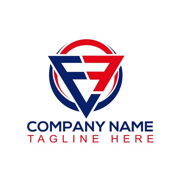 Diseño de logotipo de letra EF perfecto