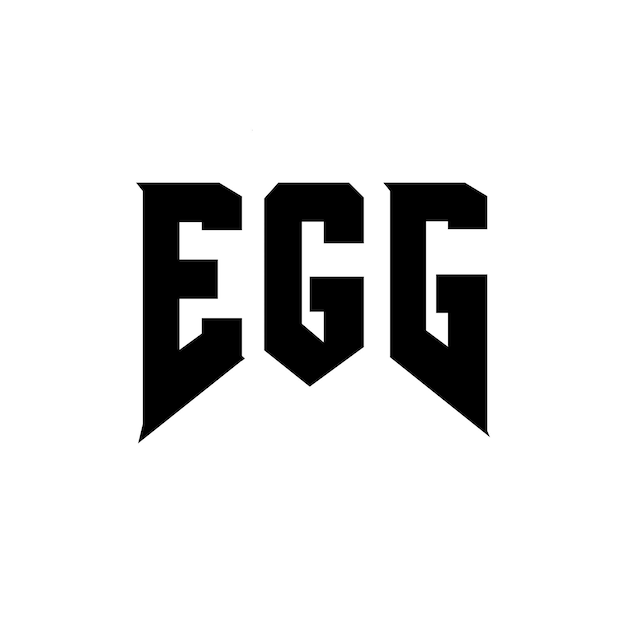 Diseño de logotipo de letra EGG para una empresa de tecnología Diseño del logotipo EGG combinación de colores blanco y negro Logotipo EGG vector diseño EGG icono EGG alfabeto EGG tipografía diseño del logotipo