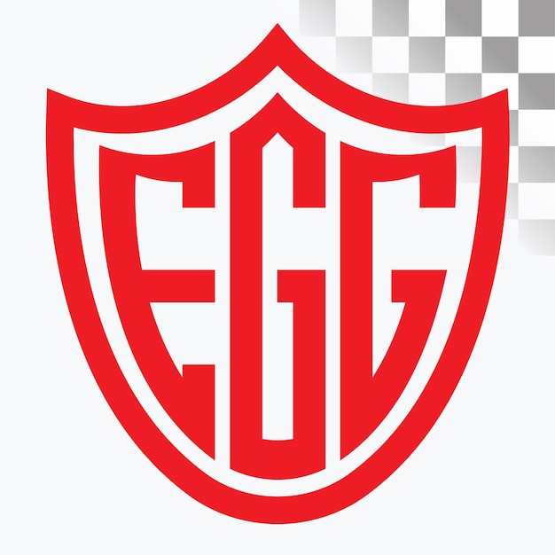 Diseño del logotipo de la letra EGG