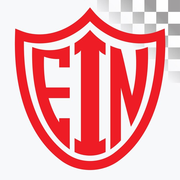 Diseño del logotipo de la letra EIN