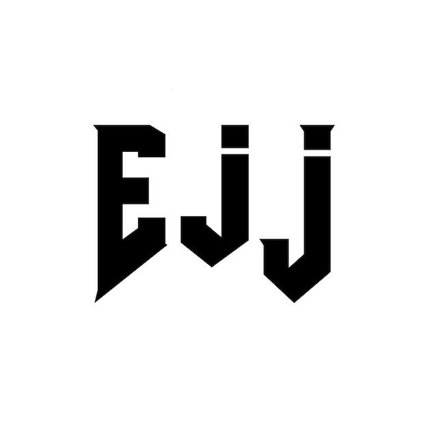 Diseño de logotipo de letra EJ para la compañía de tecnología EJJ diseño de logotipo combinación de colores blanco y negro EJJ logotipo EJJ vector eJJ diseño EJJ icono EJJ alfabeto EJJ tipografía logotipo diseño