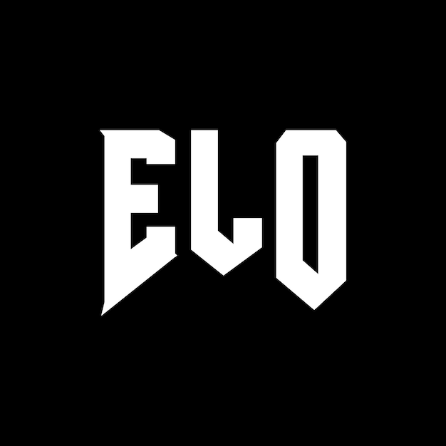 Diseño de logotipo de letra ELO para una empresa de tecnología Diseño del logotipo ELO combinación de colores blanco y negro Logotipo ELO vector diseño ELO icono ELO alfabeto ELO tipografía diseño del logotipo