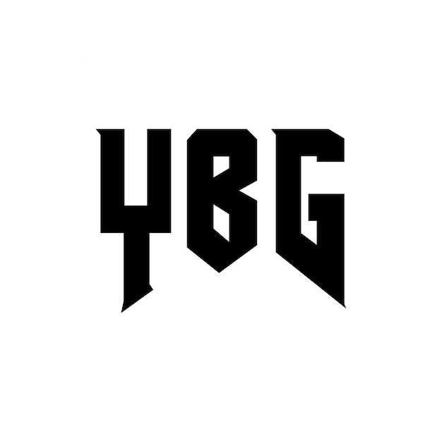 Diseño de logotipo de la letra Y para la empresa de tecnología YBG Diseño del logotipo de combinación de colores blanco y negro YBG Logotipo YBG Vector YBG diseño YBG icono YBG alfabeto YBG tipografía diseño del logotipo