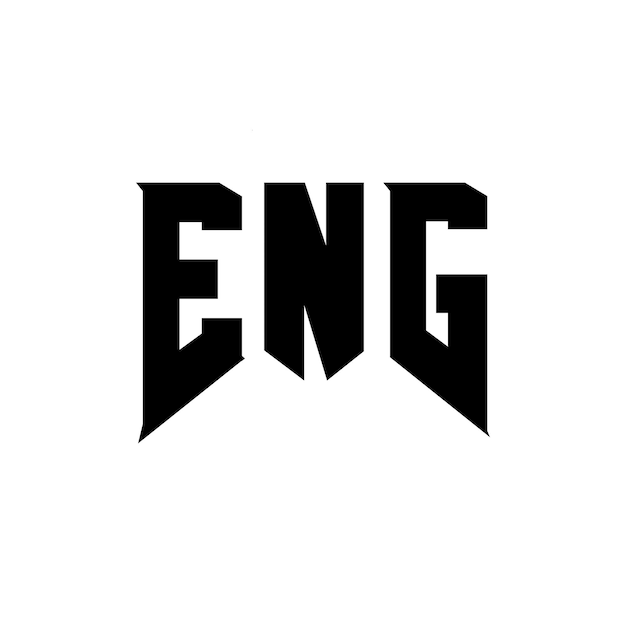 Diseño de logotipo de letra ENG para una empresa de tecnología Diseño del logotipo de ENG combinación de colores blanco y negro ENG logotipo ENG vector ENG diseño ENG icono ENG alfabeto ENG tipografía diseño del logotipo