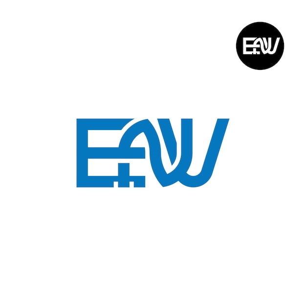 Diseño del logotipo de la letra ENV Monogram