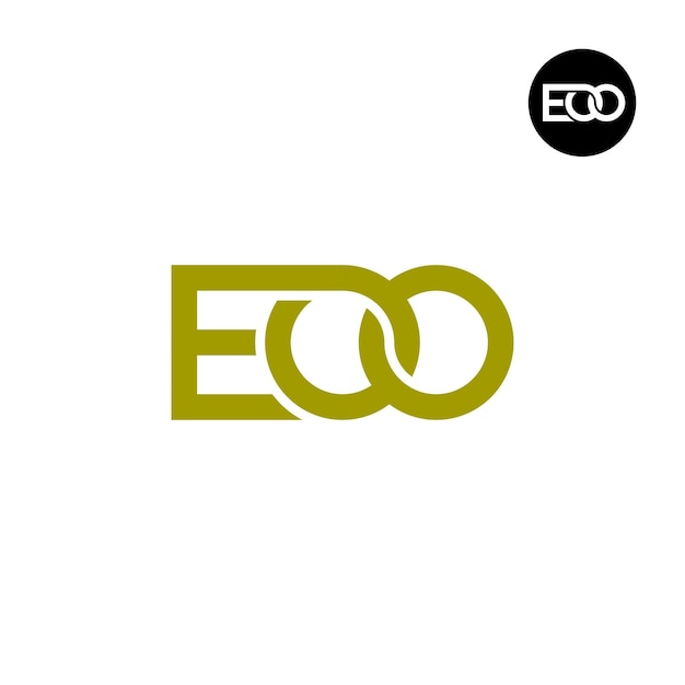 Diseño del logotipo de la letra EOO Monogram