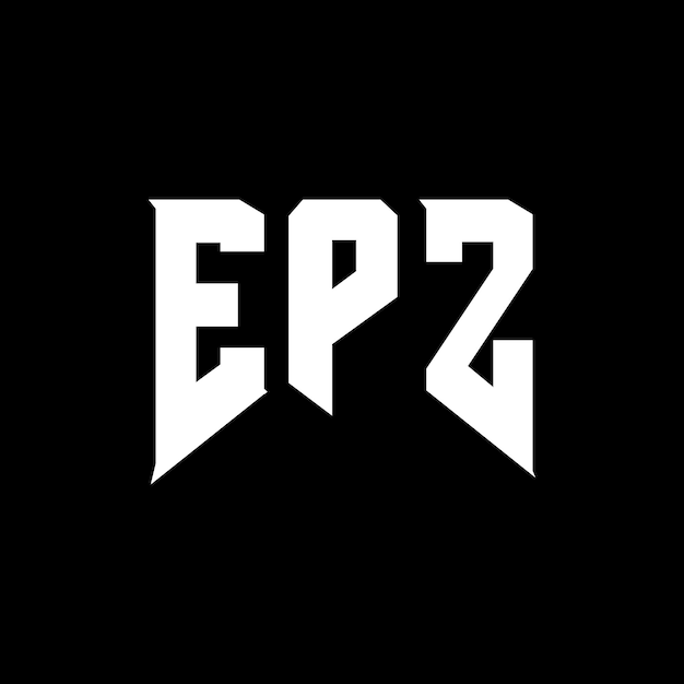 Diseño de logotipo de letra EPZ para una empresa de tecnología Diseño del logotipo EPZ combinación de colores blanco y negro Logotipo EPZ Vector Diseño EPZ Icono EPZ Alfabeto EPZ Tipografía Diseño del Logotipo