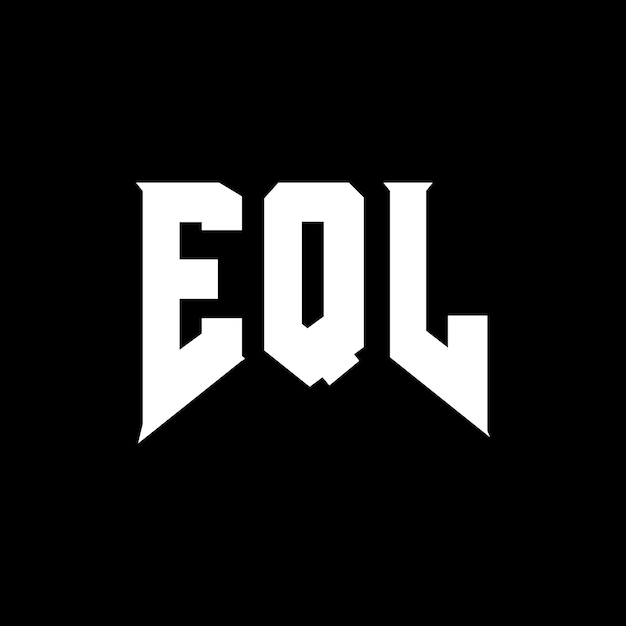 Diseño de logotipo de letra EQL para una empresa de tecnología EQL diseño de logotipo combinación de colores blanco y negro EQL logotipo EQL vector EQL diseño EQL icono EQL alfabeto EQL tipografía diseño del logotipo