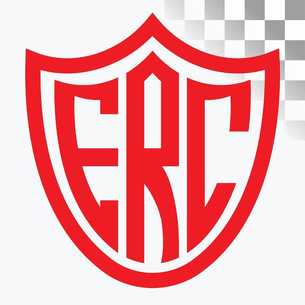 Diseño del logotipo de la letra ERC