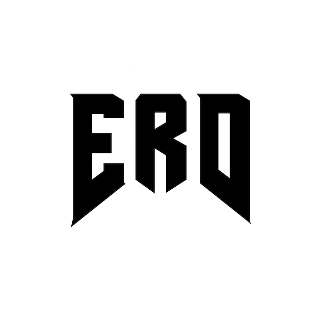 Diseño de logotipo de letra ERD para una empresa de tecnología Diseño del logotipo ERD Combinación de colores blanco y negro Logotipo ERD Vector diseño del logotipo del icono ERD Alfabeto ERD