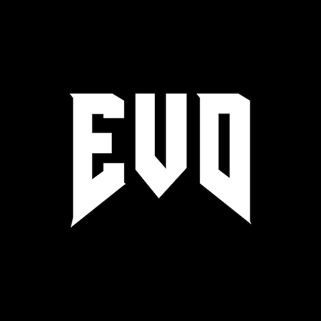 Diseño de logotipo de letra EVD para una empresa de tecnología Diseño de Logotipo EVD combinación de colores blanco y negro EVD logotipo EVD vector EVD diseño Icono EVD alfabeto EVD tipografía diseño de logotipo
