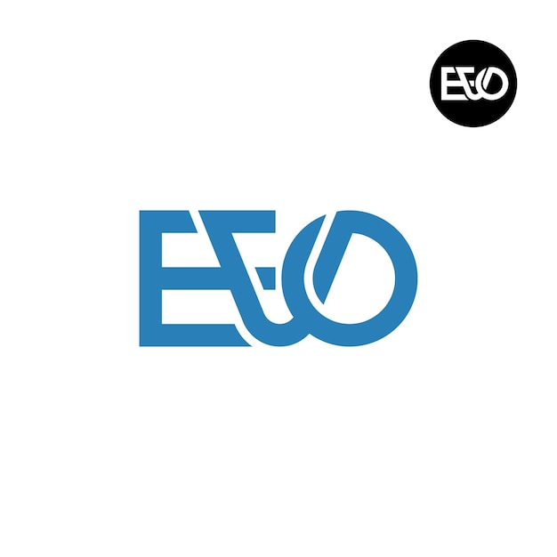 Diseño del logotipo de la letra EVO Monograma